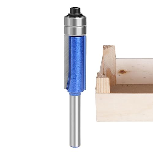 Bündigfräser | Bündigschneidebohrer mit oberem und unterem Lager mit 1/4 Schaft | Router Bit mit oberem und unterem Lager | Router Bit Modell für von NGUMMS