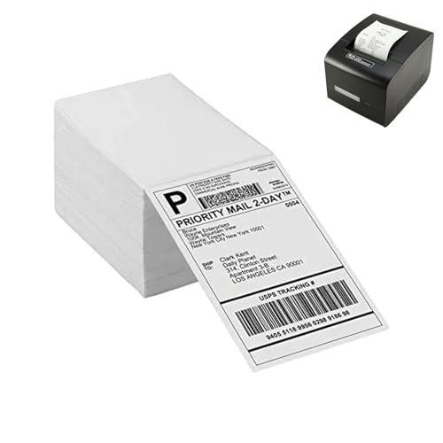 Papier für Versandetiketten, Thermo-Direktversand - Falten Sie Barcodes für Porto 'Thermoadresse,perforiertes Druckerpapier faltbar von NGUMMS