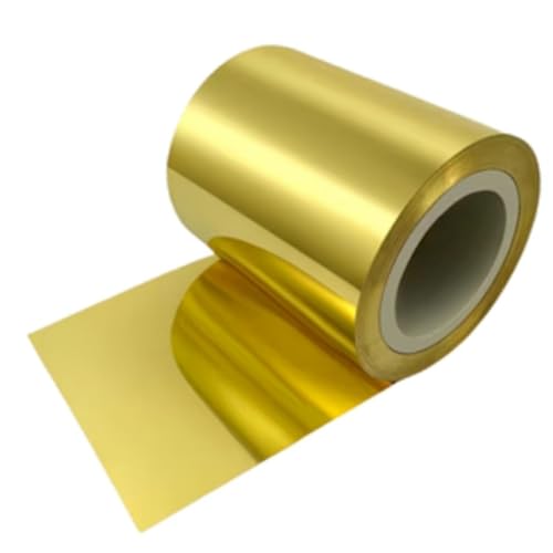Kupferrollen, Kupfer-Metallrollen, Brass Metal Thin Plate Length Brass Metal Thin Sheet for DIY Cutting Crafts Making(0.05 * 200mm) von NHEISSCF