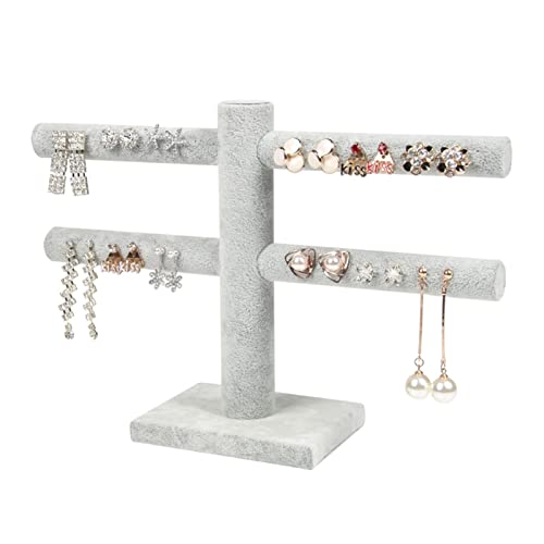 Schmuckständer Schmuckständer Staffelei Schmuck Display Ohrringe Samt Ring Organizer Ohrstecker Schmuckständer Display Ständer 2 Farben Schmuckregal von NHFUGRSUTRRRRR