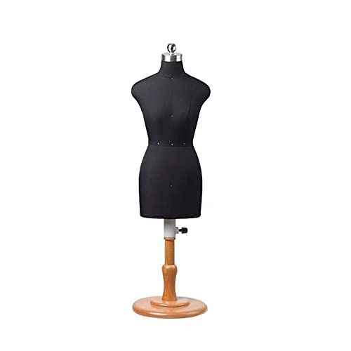 Schneiderpuppe Schneiderpuppe klein Schneiderpuppe Famale schwarz Maßstab 1:2 verstellbare Höhe, Schneiderpuppe Mini-Puppe Kleid Form Display Dekoration von NHFUGRSUTRRRRR