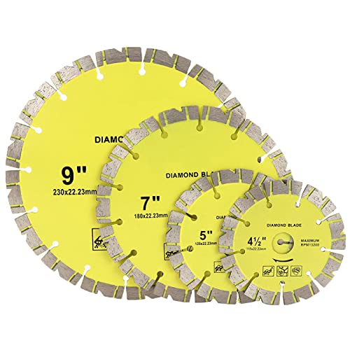 Kreissägeblätter, 115/125/180/230 mm Diamant-Sägeblatt, Trennscheibe, superdünn, for Marmor, Beton, Porzellan, Fliesen, for Schneider, Schneidwerkzeug(230 x 22.23mm) von NHJSDLLMNZ