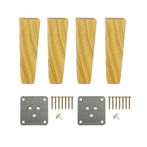 NHJSDLLMNZ Möbelbeine Möbelbeine aus Holz, Möbelbeine aus Massivholz, Möbelbeine aus Massivholz, 4er-Set, Ersatzfüße for Sofa, Couchtisch, Schrank, Möbel, Holzfüße(4.7inch/12cm) von NHJSDLLMNZ