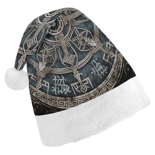 NHYDSPQ Weihnachtsmütze, Helm der Ehrfurcht, Weihnachtsmannmütze, Weihnachtsmannmütze, Unisex, bequeme Weihnachtsmütze von NHYDSPQ