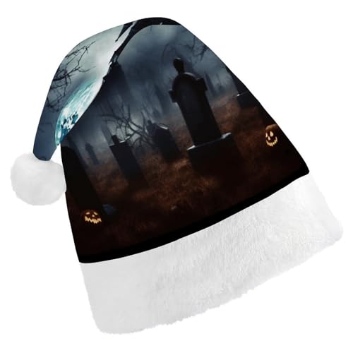 NHYDSPQ Weihnachtsmütze für Erwachsene, Gothic-Hut, Weihnachtsmannmütze, Weihnachtsmannmütze, Unisex, bequeme Weihnachtsmütze von NHYDSPQ