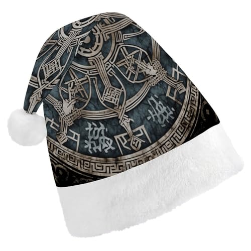 NHYDSPQ Weihnachtsmütze für Erwachsene, Helm der Ehrfurcht, Weihnachtsmannmütze, Unisex, bequeme Weihnachtsmütze von NHYDSPQ