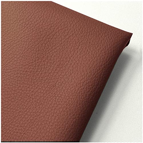 NIANTONG 160cm Breiter Kunstleder-Polsterstoff Meterware Litchi Texture Wasserdichtes Vinyl-Kunstleder für Autositze, Sofastuhlmöbel, Basteln(Color:Gelb) von NIANTONG