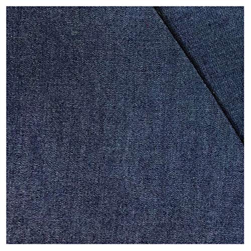 NIANTONG Gewaschener Denim Jeansstoff Meterware 150cm Breiter Leichter Kleidungsstoff aus 100% Baumwolle für Kleidung, Nähen Von Bastelarbeiten, Nicht Dehnbar(Color:Marine) von NIANTONG