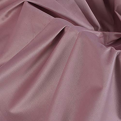 NIANTONG Samtstoff Weich Und Elegant Möbelstoff Polsterstoff Möbel Sitzbezug Stoff 150 cm Breit Meterware Verkauft(Color:Rosa) von NIANTONG