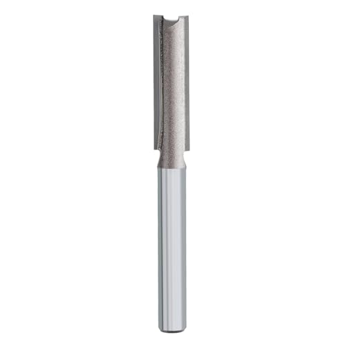 NIBBLAX Doppelrillen-Fräser-Bit, gerade, 0,95 cm Schnittdurchmesser, 0,64 cm Schaft, bündiger Schnitt, Fräser für Holzbearbeitung von NIBBLAX