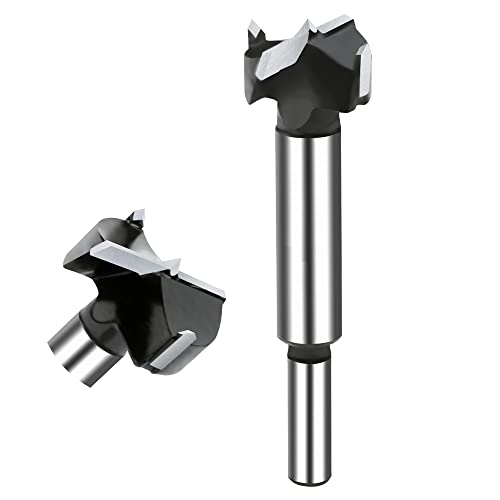 NICAVKIT Wolframstahl Forstnerbohrer 24mm, Professional Forstner bohrer Bit Holz Lochschneider, Holzbohrer Topfbohrer Kunstbohrer für Holz & Hartholz von NICAVKIT