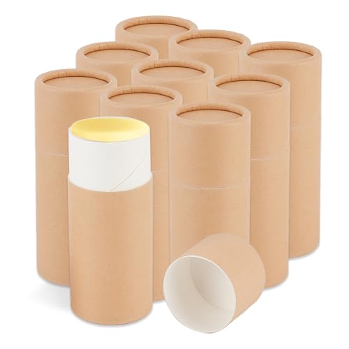 NICENEEDED 10 Stück 2.1 oz Deo Tuben Aus Pappe Leere Deobehälter Aus Karton Push Up Glasröhre Aus Kraftpapier von NICENEEDED