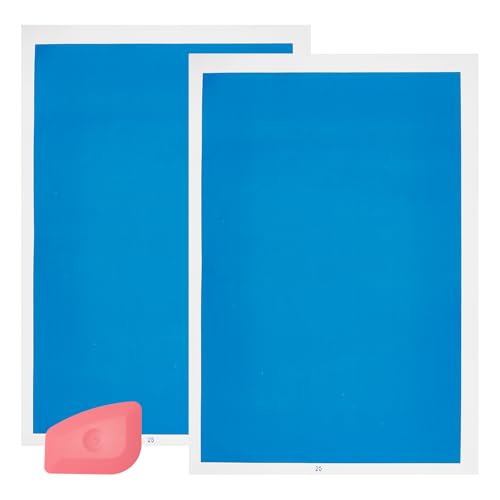 NICENEEDED 2 PCS Lasergravur Markierungsfarbpapier 15 x 10.6 Zoll Blaues Laser Dimmpapier Lasergravur Testfokuspapier von NICENEEDED