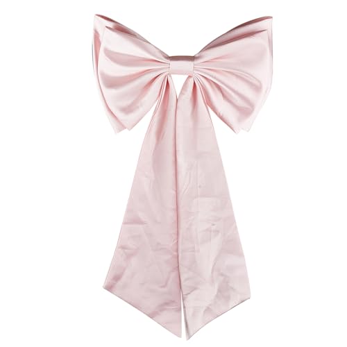 NICENEEDED Abnehmbare Satinschleife Für Brautkleid Rosa Brautschleife Satin Schleife Mit Großer Schleife Am Rücken Für Formelle Kleider von NICENEEDED