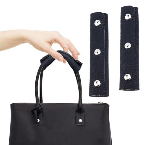 NICENEEDED Handtaschengriffhülle Leder Gepäckgriffhüllen Handtasche Griff Grip Protector Geldbörse Strap Abdeckung Pad Für Brieftasche Tote von NICENEEDED