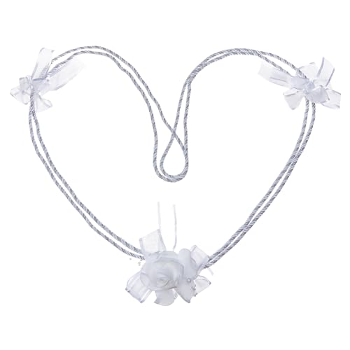 NICENEEDED Hochzeits Lasso Seil Handfasting Kordel Für Hochzeitsblumen Lasso Mit Weißer Rose Rustikales Hochzeitslasso Lazos Hochzeitskordel von NICENEEDED