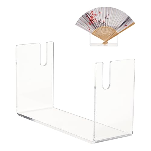 NICENEEDED Transparenter Displayhalter Für Lüfter Acryl Handfächer Ausstellungsstand Transparenter Fächer Organizer Handventilator Aufbewahrungsregal Staffelei Basis von NICENEEDED