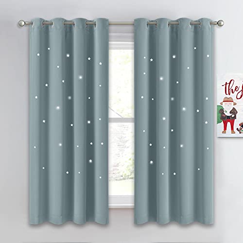 NICETOWN Star Room Verdunklungsvorhänge für Schlafzimmer, Ösen, wärmeisoliert, mit Aussparungen, Sternenvorhänge für Wohnzimmer/Kinderzimmer/Thanksgiving, 1 Panel, stürmisches Meer, 132 x 160 cm NICETOWN Star Room Verdunklungsvorhänge für Schlafzimmer, Ösen, wärmeisoliert, mit Aussparungen, Sternenvorhänge für Wohnzimmer/Kinderzimmer/Thanksgiving, 1 Panel, stürmisches Meer, 132 x 160 cm von NICETOWN