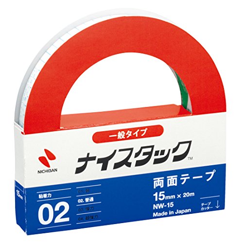 NICHIBAN Recycling-Papier doppelseitigen Klebeband NICETACK allgemeinen Typ 15mm x 20m Shinji NW-15 (Japan-Import) von Nichiban Co., Ltd.