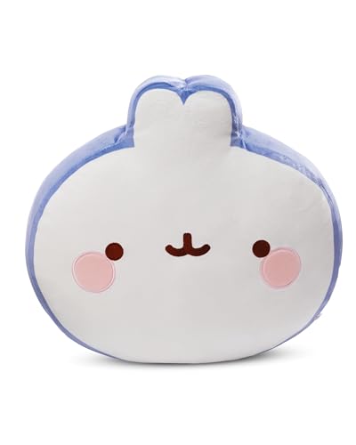 NICI Kuschelkissen MOLANG 35x35x12cm weiß - Flauschiges Kuscheltierkissen für Jungen, Mädchen, Babys und Kuscheltierliebhaber – ideal für Zuhause, Kindergarten oder unterwegs von NICI