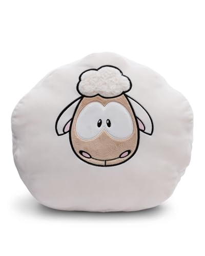 NICI Kissen Schaf 35x33cm Weiß - Flauschiges NICI Kuschelkissen für Kinder & Erwachsene, Kinderkissen für Zuhause, Kindergarten oder unterwegs - 49920 von NICI