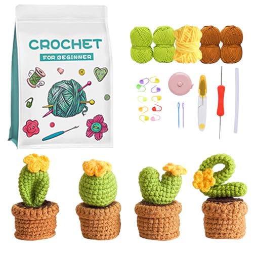 NIDONE Häkelstarter -Kit Liebesform -Form -Anfänger Häkelkit, DIY Crochet Craft Kit mit Anweisungen Garne Accessoires für Jubiläum von NIDONE