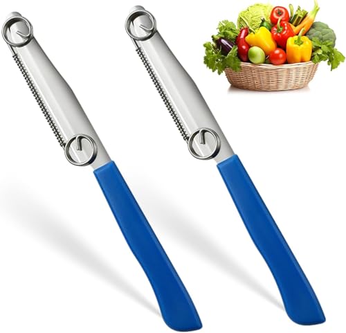 NIEEKRUN 2 Stück Schnellschneidmesser, 3 in 1 Quick Slicing Knife, Multi-functional Fruit Vegetable Julienne Peeler and Slicer von NIEEKRUN