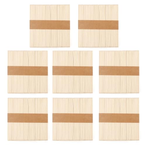 400 Eisstiele Holz,Holzstäbchen,Holzspatel,Holzstäbe Zum Basteln,Holzstäbe,Eisstäbchen Holz, Holz Zum Basteln,Spatel Holz,Holzstiel,Eisstiele Holz Breit,Popsicle Sticks,Holz Eisstiele von NIEITRK