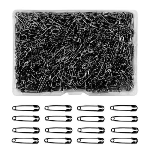 Sicherheitsnadeln,Sicherheitsnadeln Klein,500 Safety Pins,Sicherheitsnadeln Set,Mini Sicherheitsnadeln Bunt,Schwarze Sicherheitsnadeln,Scarf Safety Pins,Safety Bulb Pins Kunst Kunsthandwerk & Nähen von NIEITRK