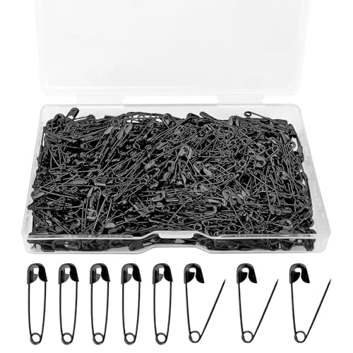 Sicherheitsnadeln,Sicherheitsnadeln Klein,500 Safety Pins,Sicherheitsnadeln Set,Mini Sicherheitsnadeln Bunt,Schwarze Sicherheitsnadeln,Scarf Safety Pins,Safety Bulb Pins Kunst Kunsthandwerk & Nähen von NIEITRK