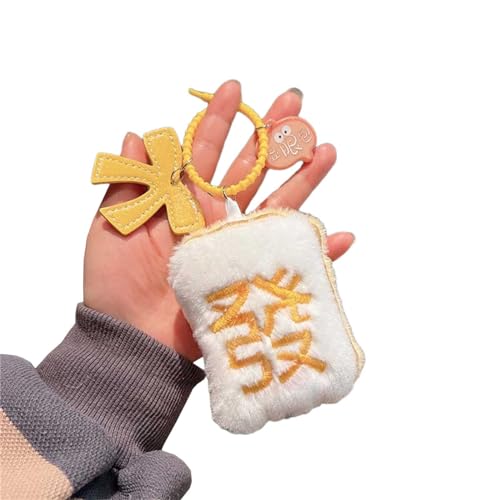 NIHENHAO Mahjong Schlüsselanhänger, Plüsch, Mahjong-Anhänger, Tasche, Schlüsselanhänger, Ornament, Handys, Charm-Dekorationen für Neujahr von NIHENHAO