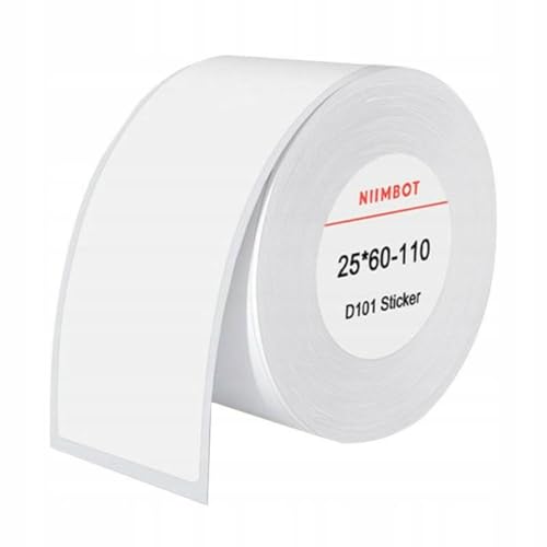 Niimbot Thermoetiketten, 25 x 60 mm, 110 Stück, weiß von NIIMBOT