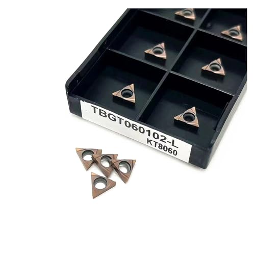 10 Stück TPGH Dreheinsätze TBGT060102L/TPGH090202L/TPGH110302L KT8060 Hartmetalleinsätze for Edelstahl (Color : TBGT060102L KT8060) von NINFE