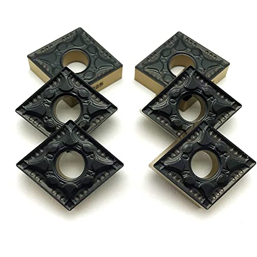 NINHFTDROU Drehmaschinen-Einsätze Fräser Einsätze 10 Pcs CNMG120404 CNMG120408 PM 4225 Hartmetall Cutter Drehen Einsätze Drehmaschine Werkzeuge CNMG 120404 120408 Metall Teile(CNMG120408 PM 4225) von NINHFTDROU