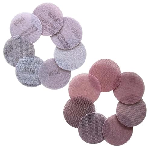 NINHFTDROU Sanding Discs 10 Stücke 3 Zoll 75mm Anti-blocking Trockenschleifen Schleifpapier 120 bis 1000 Körnung Hakenschlaufe for Auto(240) von NINHFTDROU