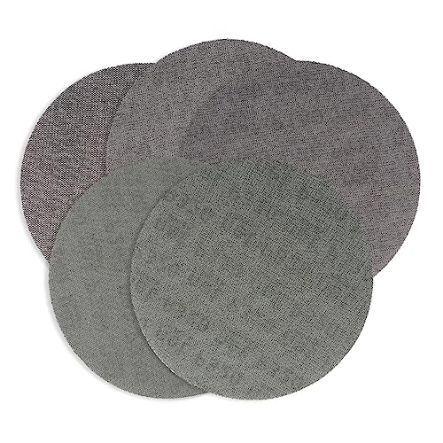 NINHFTDROU Sanding Discs 5 STÜCKE 6 Zoll 150mm Mesh Staubfreie Anti-Blocking Klett-Schleifscheiben Rundes Schleifpapier 80-800er Körnung(Grit 120) von NINHFTDROU