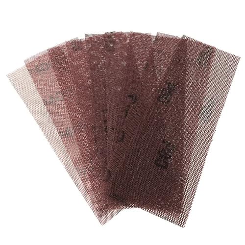 NINHFTDROU Sanding Discs 70x198mm Schleifpapier Auto Net Mesh Schleifscheiben Staubfrei Anti-blocking Hakenschlaufe 80-1000 Körnung Trockenschleifen Polieren(100 Grit) von NINHFTDROU