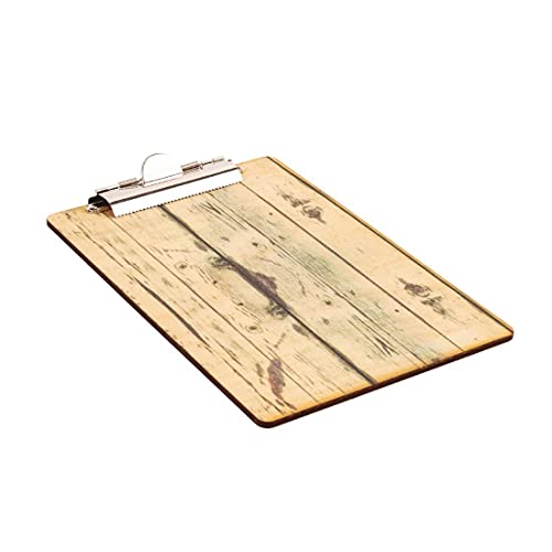 Light Wood Effect Clip Board A4 von NISBETS