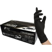 NITRAS® unisex Einmalhandschuhe BLACK SCORPION schwarz Größe M 100 St. von NITRAS®