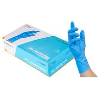 NITRAS® unisex Einmalhandschuhe HIGH RISK NITRILE blau Größe L 50 St. von NITRAS®