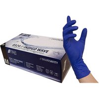 NITRAS® unisex Einmalhandschuhe INDIGO WAVE blau Größe M 100 St. von NITRAS®