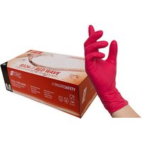 NITRAS® unisex Einmalhandschuhe RED WAVE rot Größe M 100 St. von NITRAS®