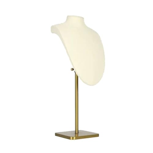 NIUHUAHUI Halsketten für Damen Schmuck-Display-Büste, Halsketten-Mannequin-Halter mit Metallsockel – Halsketten-Büste for Einzelhandelsgeschäfte und Messen Geschenke für Frauen(Large) von NIUHUAHUI