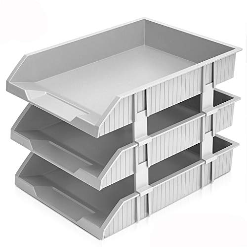 Desk File Organizer,Desktop Organizer File Sorter Akten- und Zeitschriftenordnerhalter, Schreibtisch-Aktenablage, dreistufiger Aktenhalter, Schreibtisch-Organizer und Aufbewahrung, Zeitschriftensammle von NIULIniuli