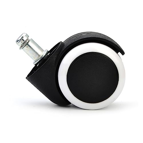 NIULIniuli Caster Wheels,Swivel casters,universal Wheel. 5 Stück 50 kg Universal-Stummrad, 2 Zoll; Ersatz-Bürostuhl-Lenkrolle, Rollenräder, Möbelbeschläge(White) von NIULIniuli