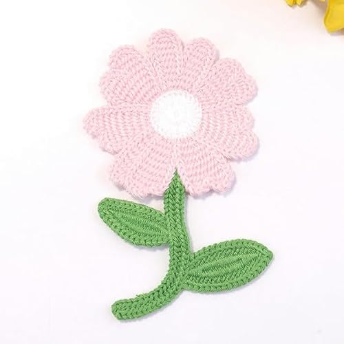 Dekorative gestickte Aufnäher und Applikationen, 30 Stück kleine gehäkelte Blumen-Aufnäher, Stickerei, Aufnäher, for Aufbügeln, chinesische Applikationen for Kleidung, Aufnäher for Jeans, Stoff von NIUSABOU