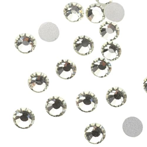 NIUSABOU 1440 stücke Hotfix Strass Fixierung Kristall Cristales Flatback Zurück Nicht Hotfix Strass for Taschen Bekleidung DIY Nail art for dekoration(Jonquil,2mm SS6) von NIUSABOU