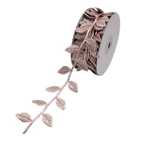 NIUSABOU Kunstblätterband, Dekoband Geschenkband 10m, Dekoband for Geschenkverpacken, DIY Basteln, Party, Hochzeit(Rose Gold) von NIUSABOU