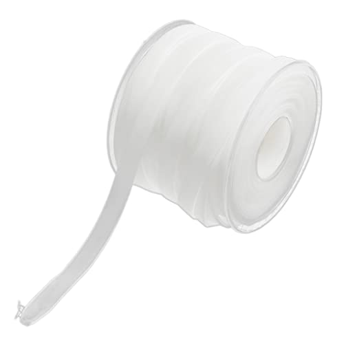 NIUSABOU Rollen Samtband 1cm x 20 Yards Schmuckband Samtband Geschenkband for Verpacken, Dekorieren, Basteln(White) von NIUSABOU