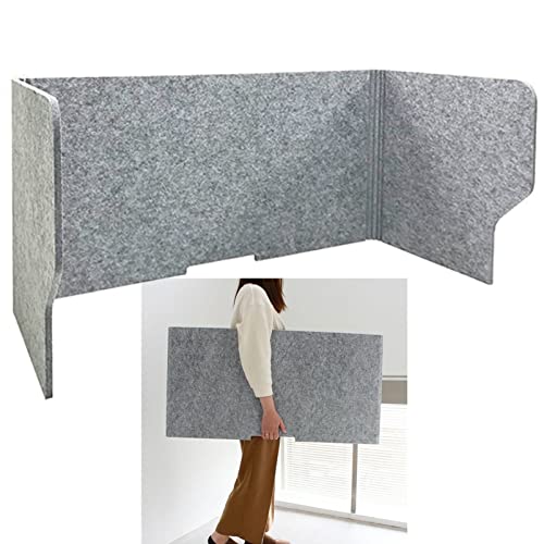 Trennwände für Studenten Büroschreibtisch Privacy 23,6″, 31,5″, 39,4″ B × 20″H × 20″T Hustenschutz, akustische Trennwand, Tischteiler, zusammenklappbarer tragbarer Sichtschutz aus Polyester(23.6"(60cm von NIUSABOU